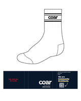 The Crew Sock - White - Coar - Top Double Lining - Black
