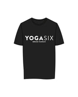 The Mens Tee - Black - Yoga Six Bressi Ranch - Black / White