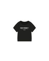 The Kids Tee - Black - Odyssey Performance - Center / Back - White