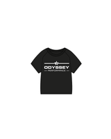 The Kids Tee - Black - Odyssey Performance - Center - White