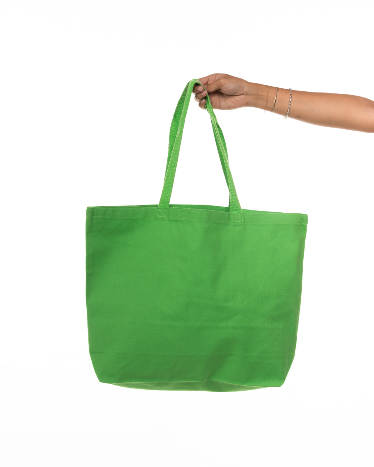 The Tote Bag - Lime  - Barnes. The Label - Center Body Flower - Printed - Full Color