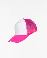The Foam Trucker Hat - Hot Pink / White