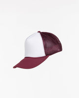 The Foam Trucker - Burgundy / White - The Vibe - Front Center - Burgundy