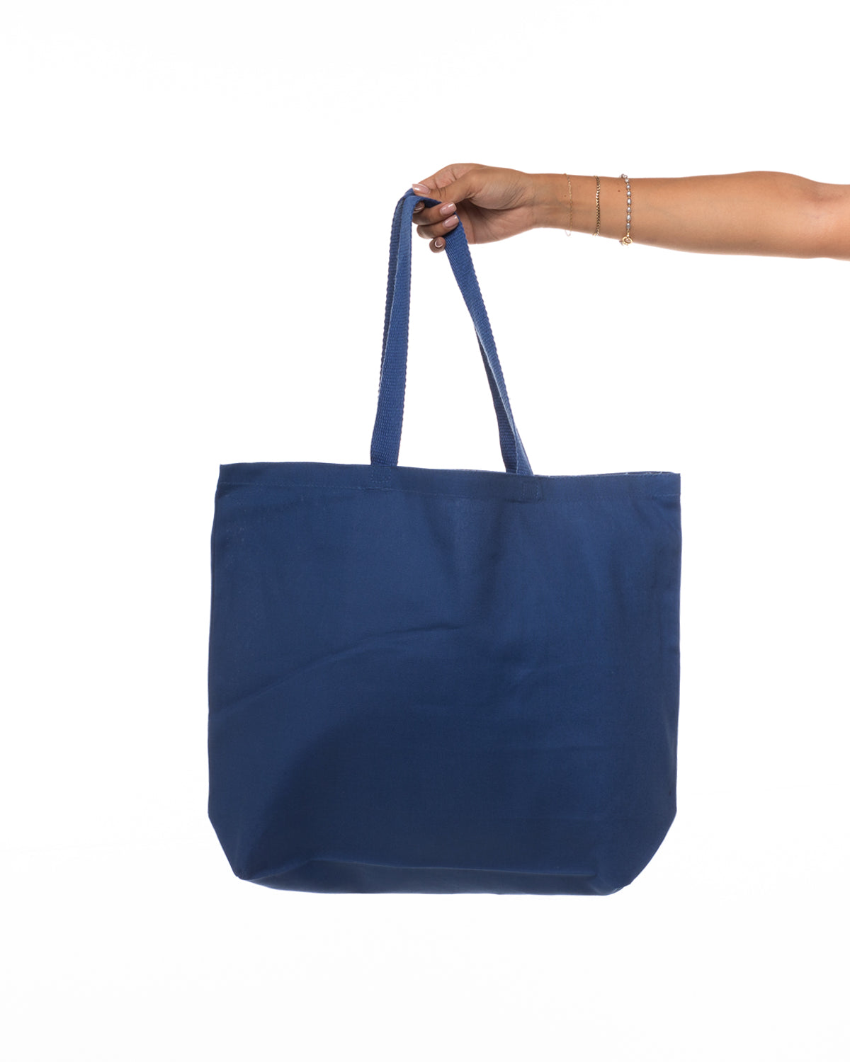 The Zipper Tote Bag - Royal - Lynn Club Social - Center Stacked - Underwear - White