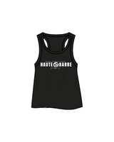 The Crop Tank - Black - Haute Barre - 'Haute Barre Bolder Stronger Hotter' - White