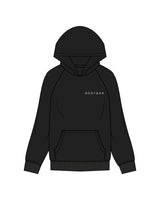 The Classic Hoodie - Black - Bodybar - Front / Back - White