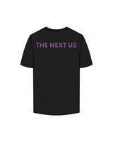 The Mens Tee - Black - Nexus - Front / Back - Purple