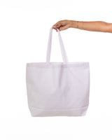 The Tote Bag - White - Core Reform - Front Bottom & Left Side - Printed - Black