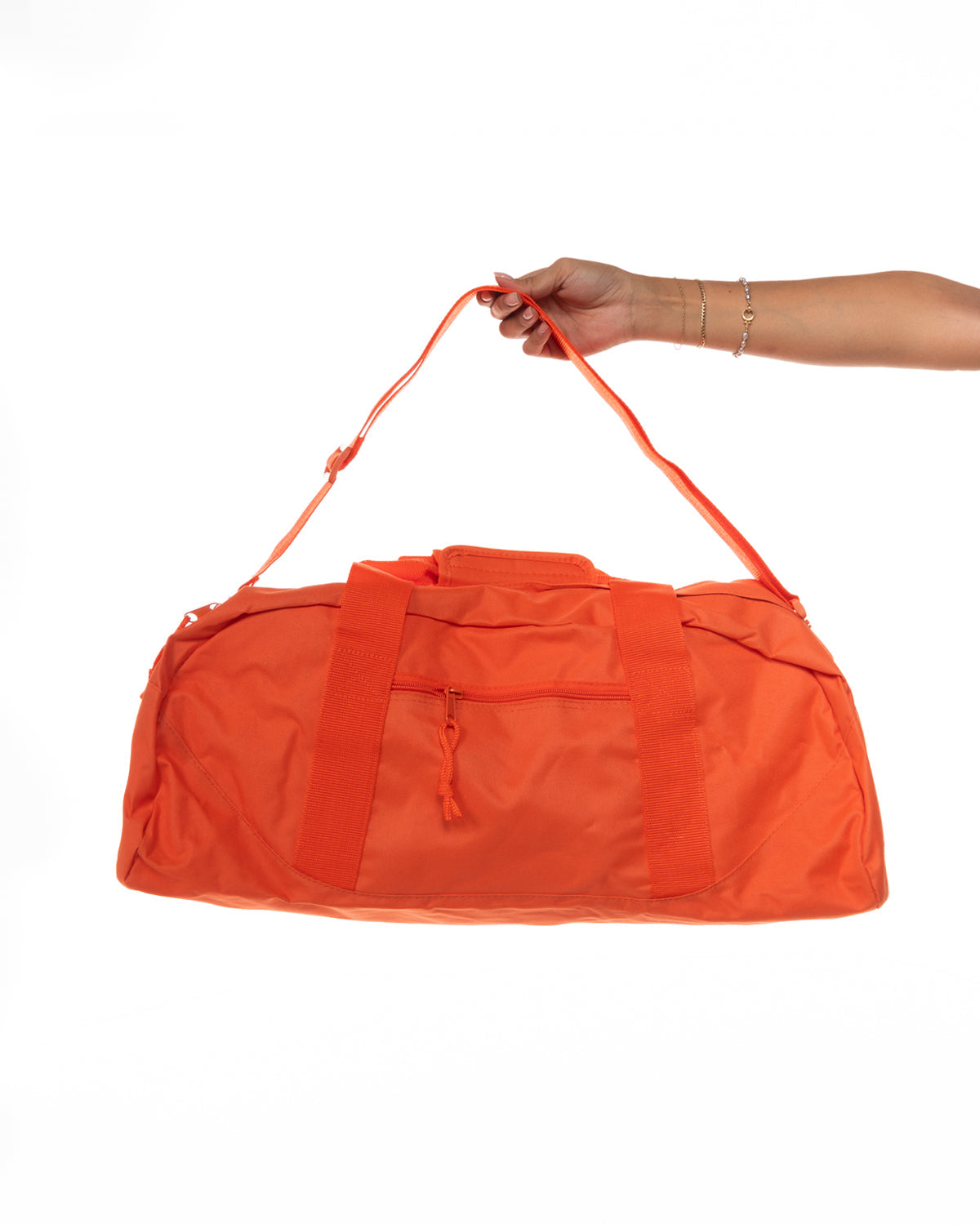 The Gym Duffel - Orange - Rush Cycle Studio - Center Body Stacked - Printed - Full Color