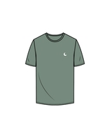 The Mens Tee - Sage - Luna Skin - Left Chest / Back - White