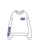 The Classic Crewneck - White - F45 Medford - LC / Sleeve - Navy
