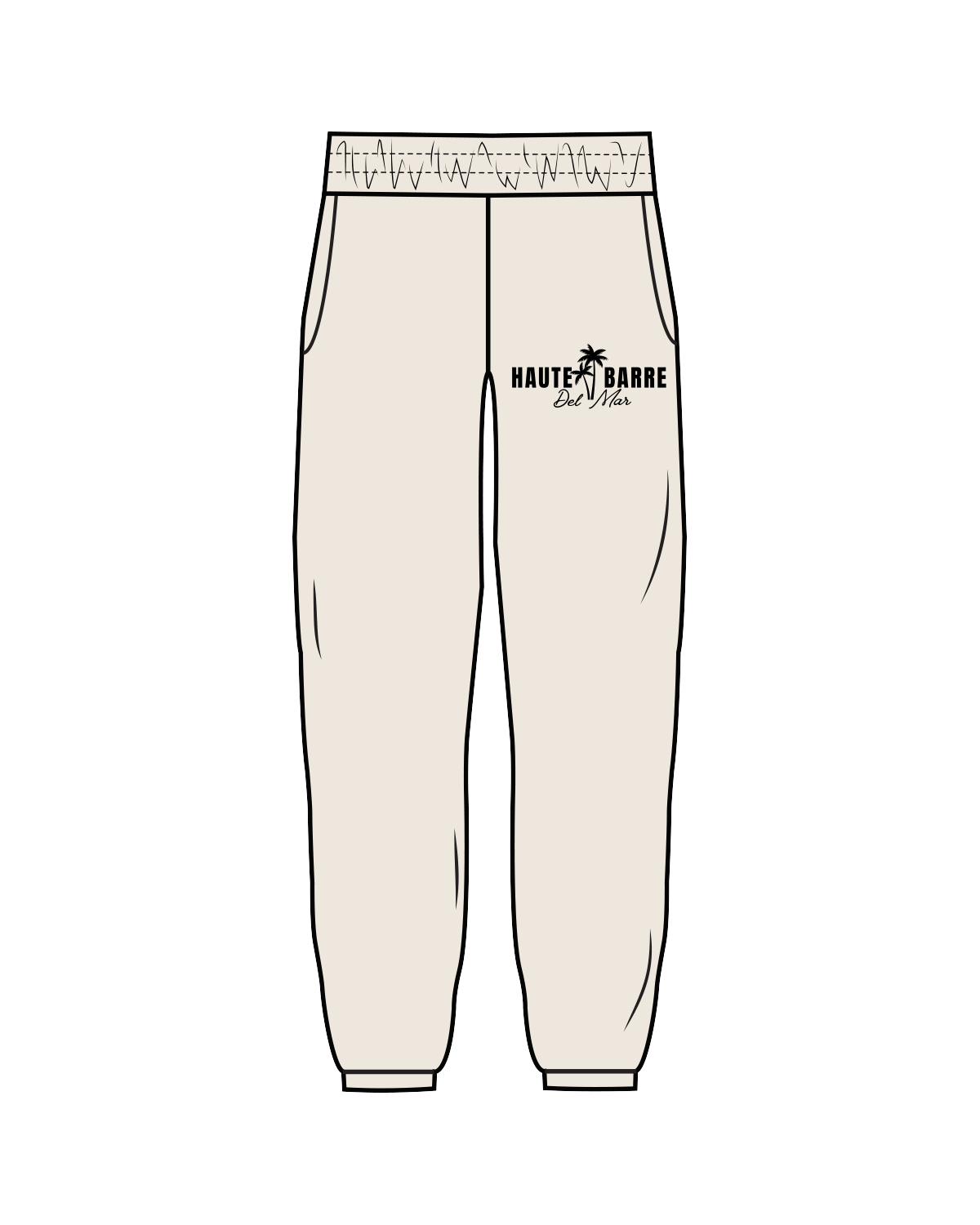 The Classic Sweatpants - Off White - Haute Barre - Del Mar - Black