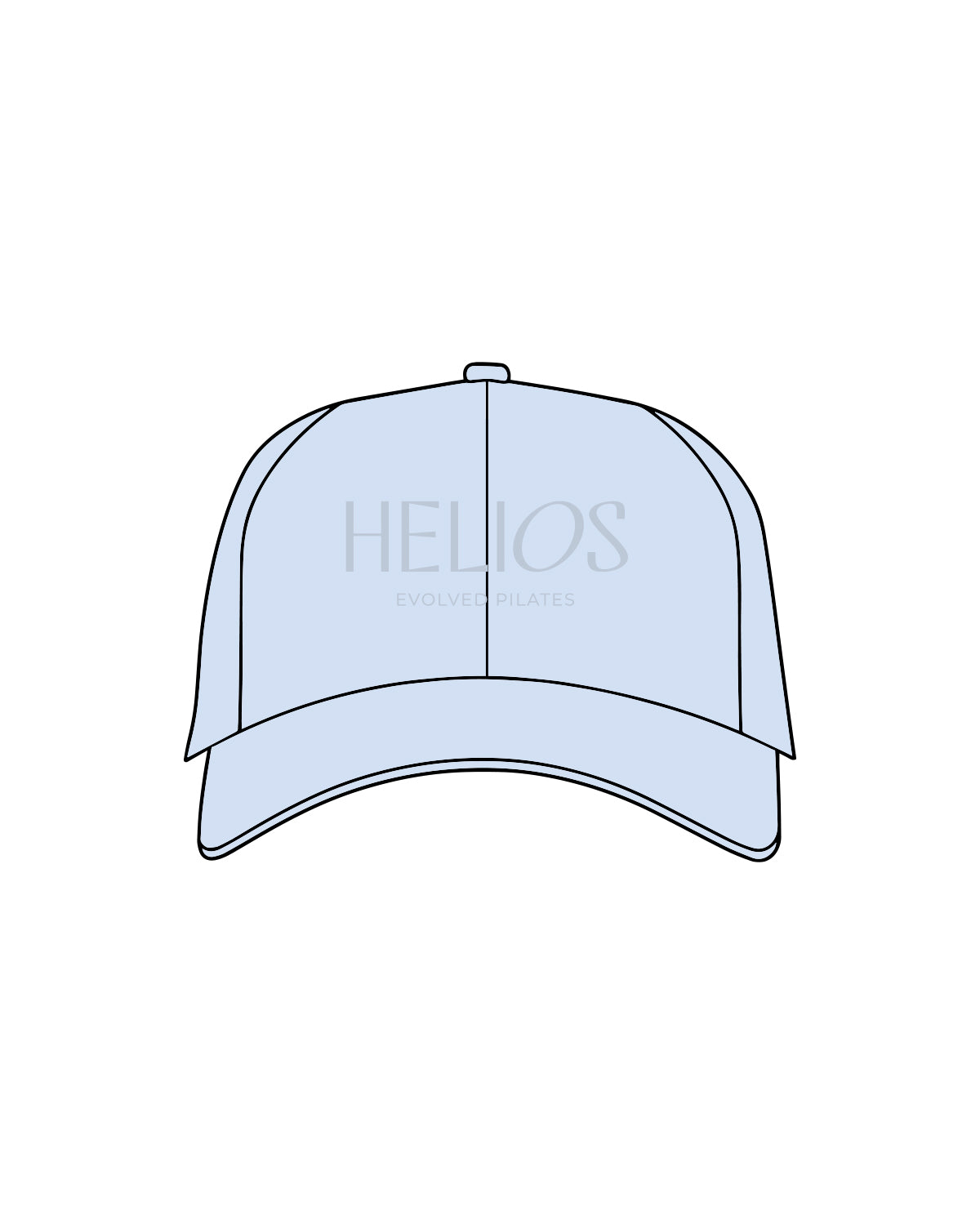 The Dad Hat - Light Blue - Helios - Main Logo - Tone on Tone