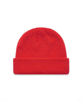 The Cable Knit Beanie - Red - Rumble - Center Brim - Embroidered - Black
