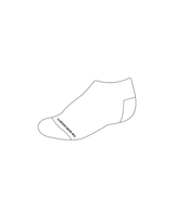 The Ankle Grip Sock - White - The Burn Society - Black Logos & Black Grip