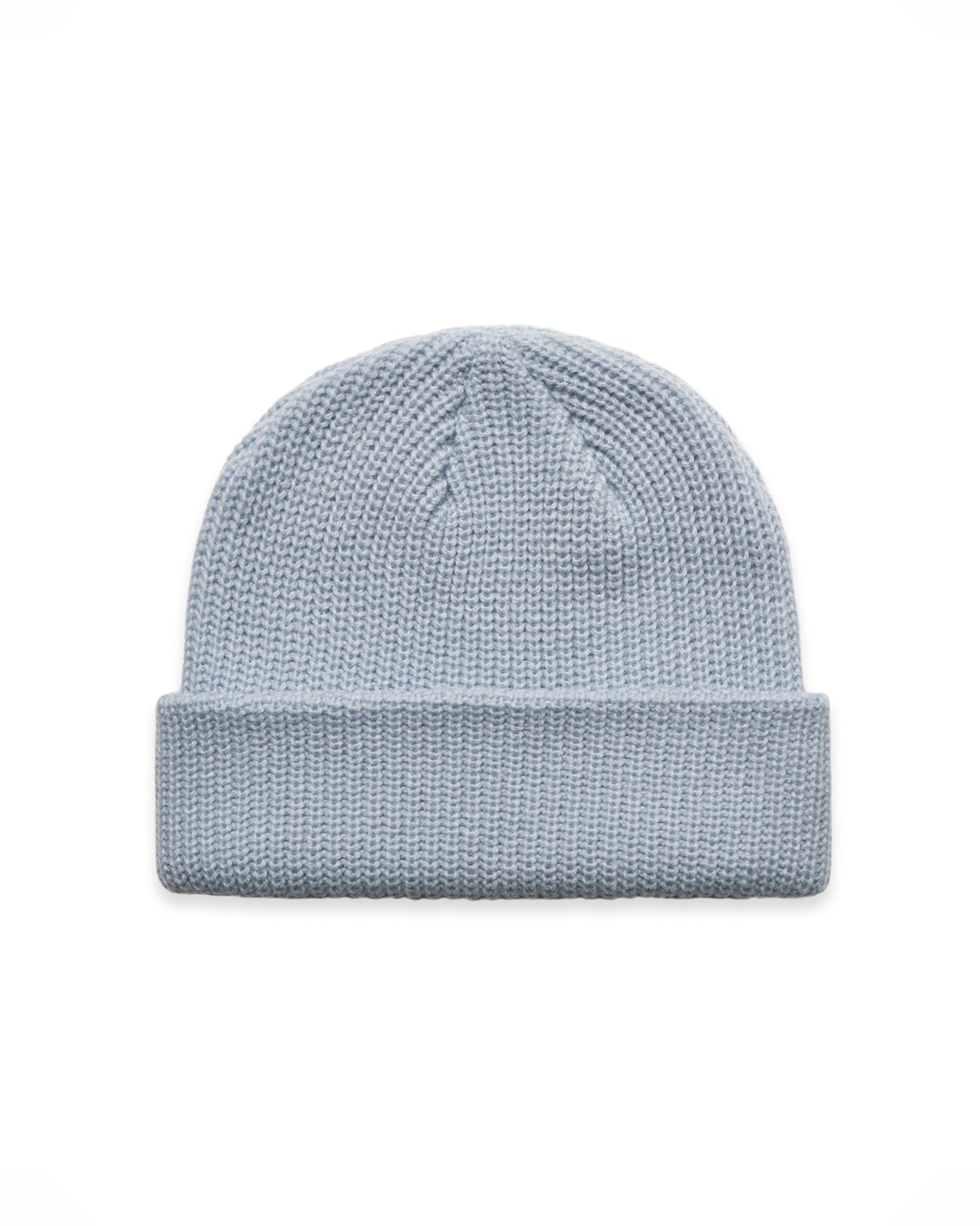 The Cable Knit Beanie - Powder - Vive Cycle - Center Brim - Embroidered - White