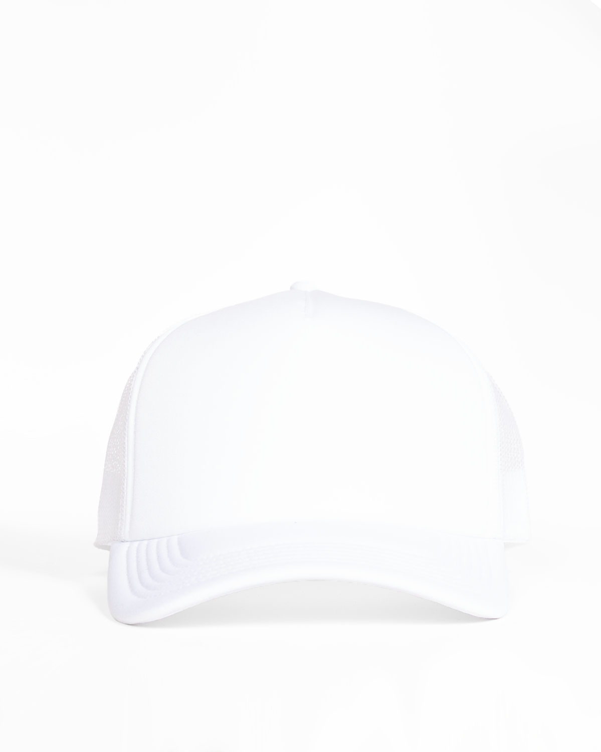 The Foam Trucker - White - Core Reform - Center Crown Icon - Printed - Black