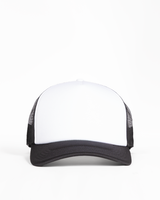 The Foam Trucker - White / Black - Fit House - Center Crown - Printed - Black