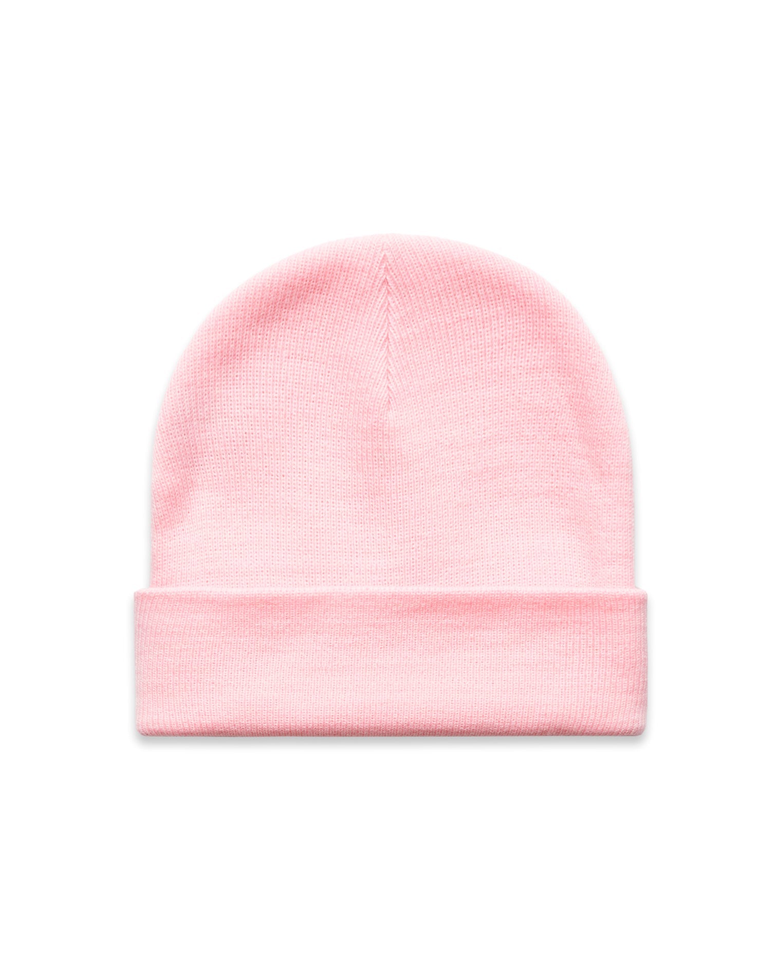 The Beanie - Pink - Wave Mamas - Center Brim Stacked - Embroidered - Brown