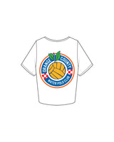 The Crop Tee - White - OC Water Polo Club - Left Chest & Back Logo - Full Color