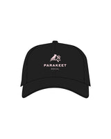 The Dad Hat - Black - Parakeet Cafe - Full Center Logo - Pink