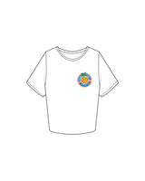 The Crop Tee - White - OC Water Polo Club - Left Chest & Back Logo - Full Color