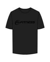 The Mens Tee - Black - 24 Hour Fitness - Center Chest Logo - Black / Black