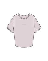 The Crop Tee - Orchid - Vicious Fitness - Vicious Written Logo - Tone on Tone