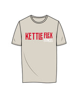 The Womens Tee - Bone - Kettleflex - Mustache - Full Color