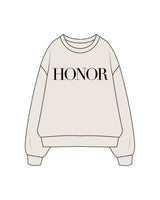 The Classic Crewneck - Off White - Honor Pilates - Front / Back - Black