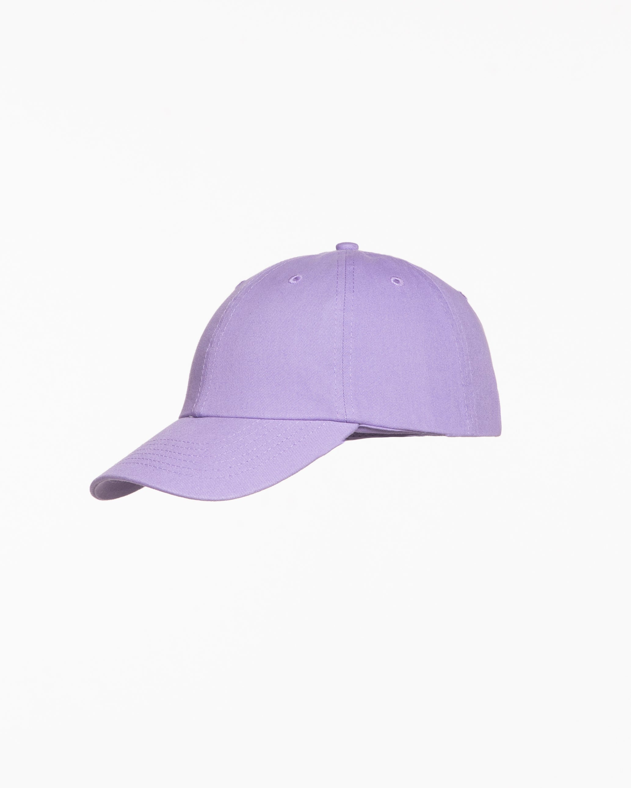 The Dad Hat - Lavender - Pilates & Lattes - Center Crown Stacked - Embroidered - White