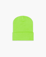 The Beanie - Safety Green  - Guru Tattoo - Center - Icon - Tone on Tone