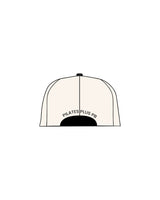 The Trucker Hat - Pilates Plus PB - Puff Front Logo / Flat Back Logo - Off White / Black