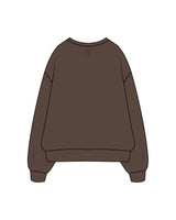 The Classic Crewneck - Walnut - Honor Pilates - Front / Back - Tone on Tone