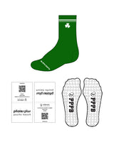 The Crew Grip Sock - Pilates Plus PB - Green Shamrock