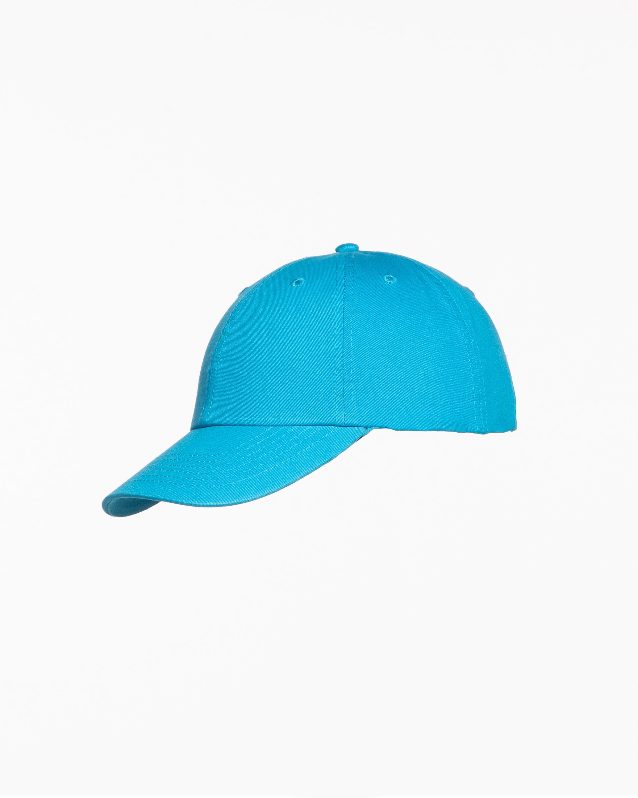 The Dad Hat - Neon Blue - JL Marketing - Center Crown - Embroidered - White