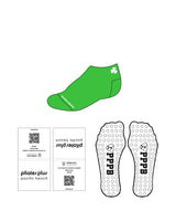 The Ankle Grip Sock - Pilates Plus PB - Green Shamrock