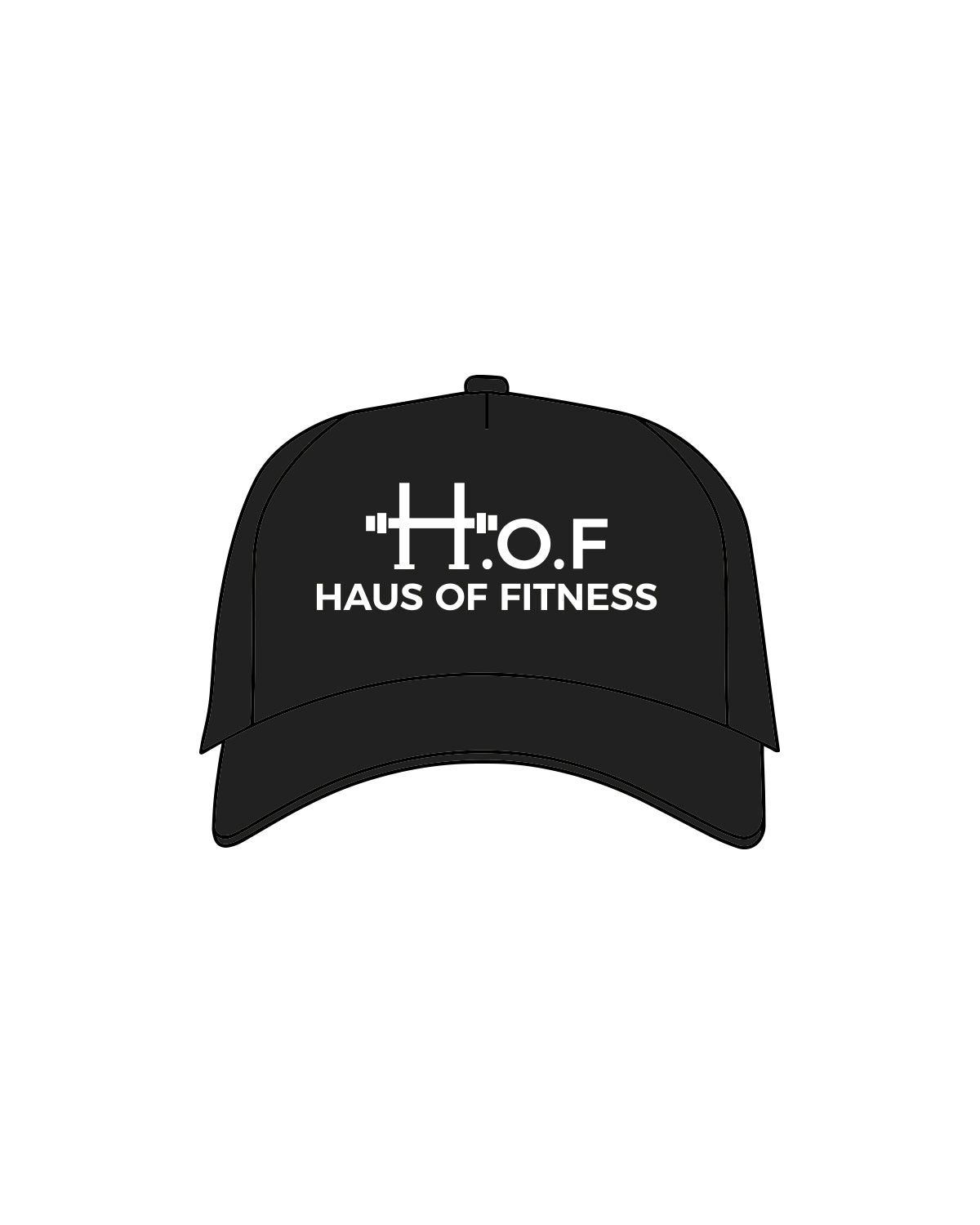 The Foam Trucker - Black - Haus of Fitness - Full Logo - White
