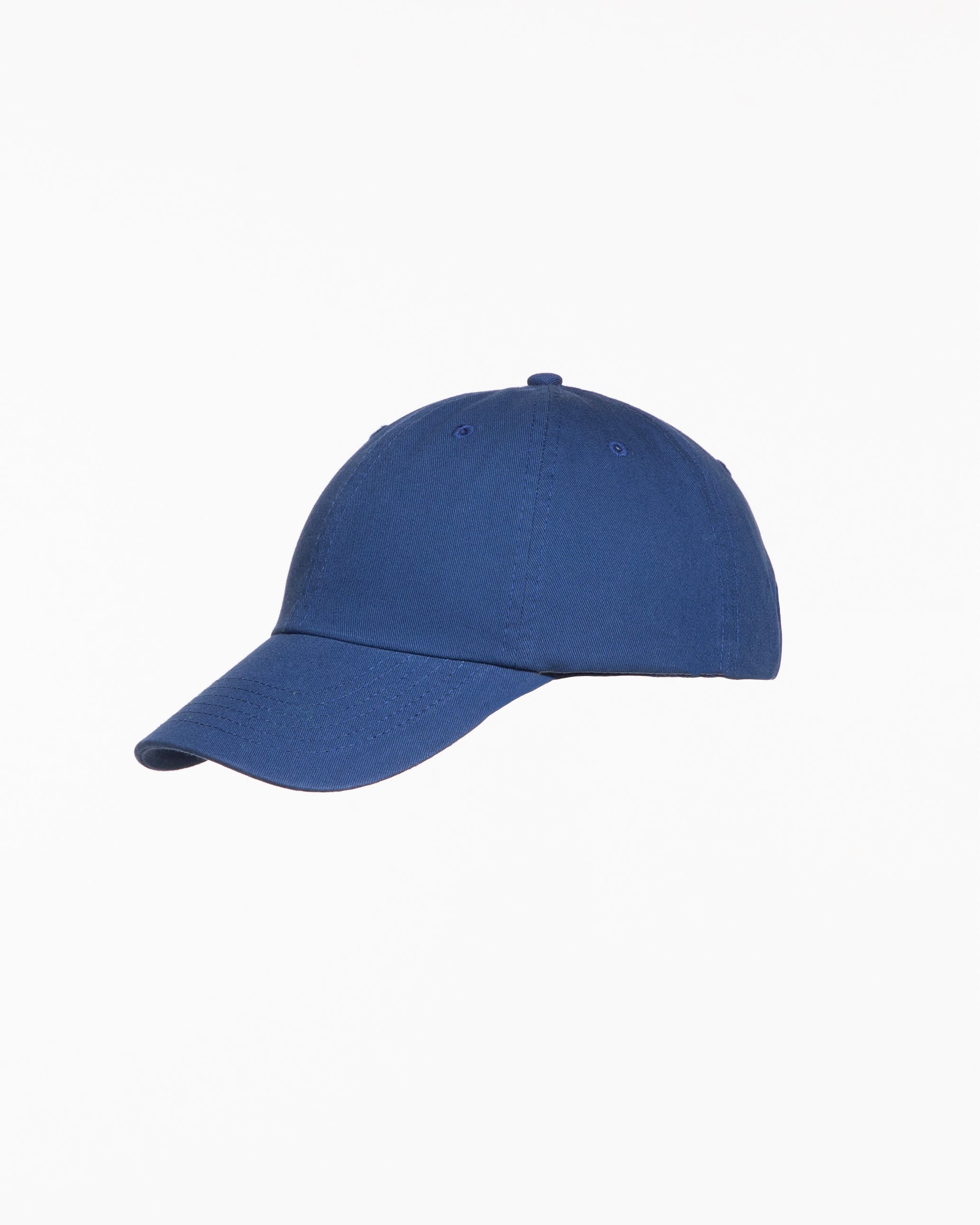 The Dad Hat - Royal - Coffee - Center Crown Stacked  Words - Embroidered - White
