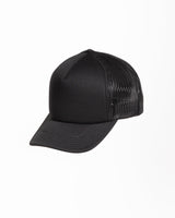 The Foam Trucker - Black - Pure Movement - Center Crown Stacked - Printed - White