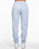 The Womens Sweatpants - Powder - Mind Muscle - Left Leg Text & Back Pocket Icon - Printed - Full Color