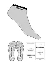 The Ankle Sock - Heather - Body Lab - Top Logo - Printed - Black - Hexagon Grip - Black