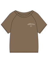 The Kids Tee - Walnut - Lagree Tahoe - Left Chest Stacked & Back Image - Printed - Full Color