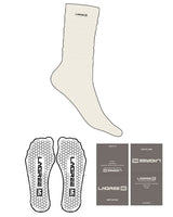 The Slouch Sock - Off White - Lagree Mi - Sew on Label - Hexagon Shape Grip - Transparent