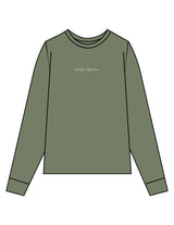 The Unisex Midweight Long Sleeve - Hemp - Facial Collective - Center Chest - Printed - White