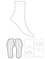 The 3/4 Crew Sock - White - Core Ritual - Circle Grip - White