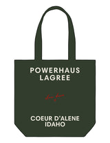 The Promo Tote Bag - Forest - Powerhaus Lagree - Full Body - Printed - Full Color