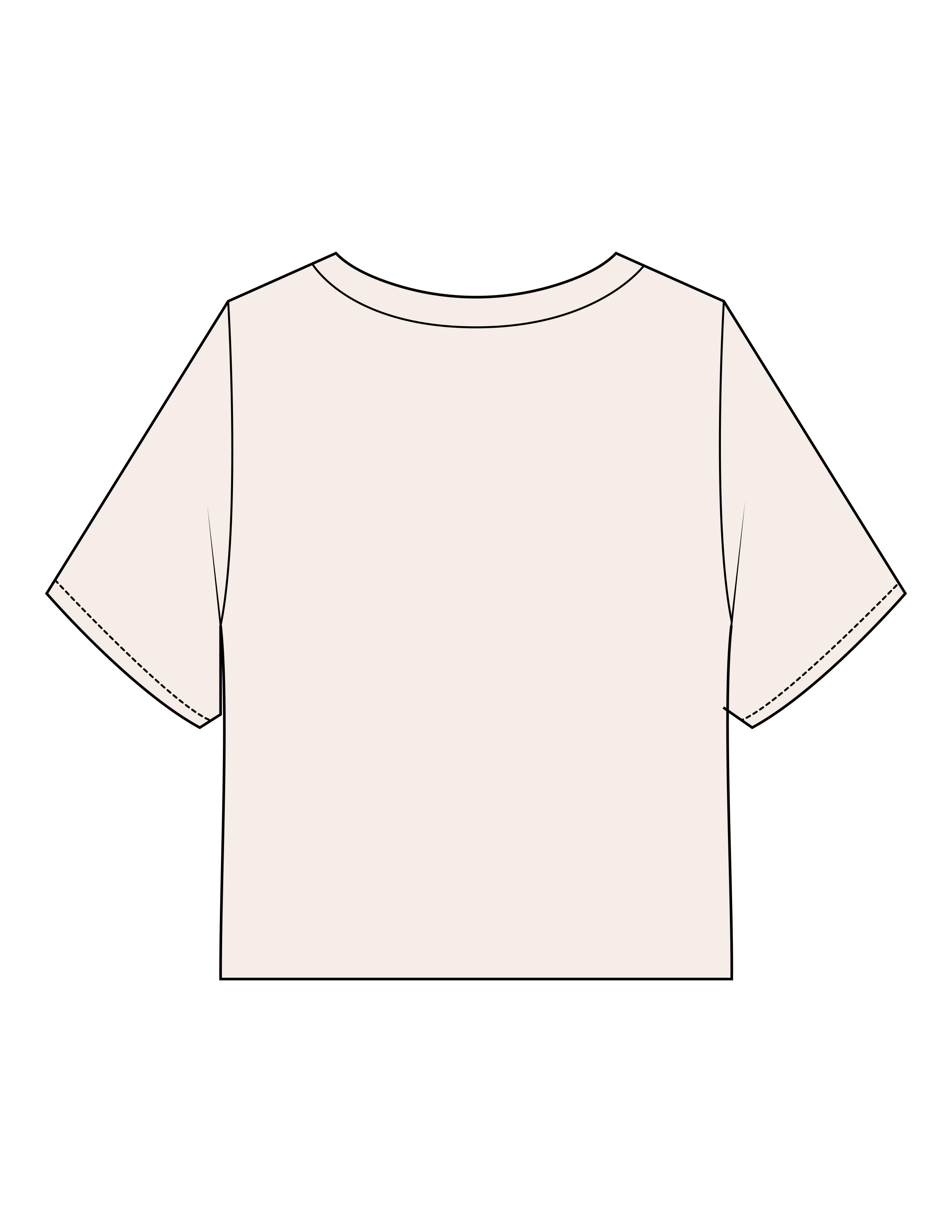 The Midweight Crop Tee - Ivory - Forme Barre Nantucket - Left Chest Stacked - Printed - Olive
