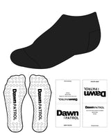 The Ankle Sock - Black - Dawn Patrol - Circle Shape Grip - White Grip