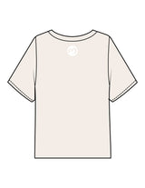 The Midweight Crop Tee - Ivory - Mantra - Center Chest & Back Neckline - Printed - White
